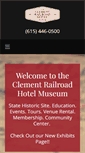 Mobile Screenshot of clementrailroadmuseum.org